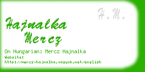 hajnalka mercz business card